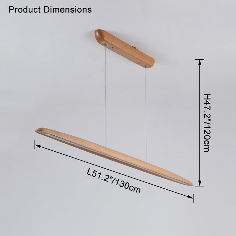 WOMO Holz Lineare LED Pendelleuchte – WM2523