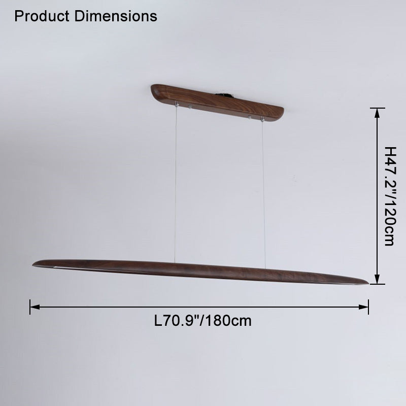 WOMO Holz Lineare LED Pendelleuchte – WM2523