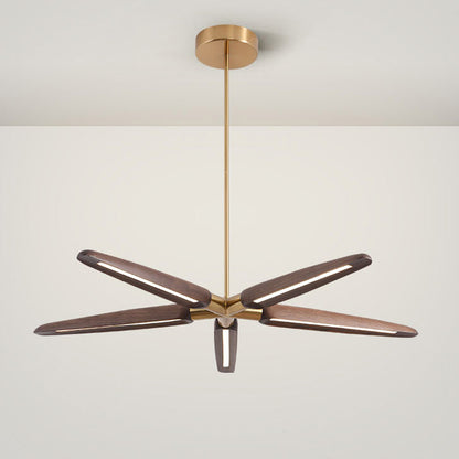 WOMO 3/5 Light Wood Pendant Light-WM2524