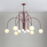 WOMO Lustre Mid-Century avec boules de verre pour salon-WM2522