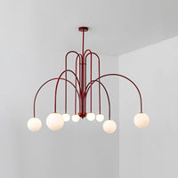 WOMO Lustre Mid-Century avec boules de verre pour salon-WM2522