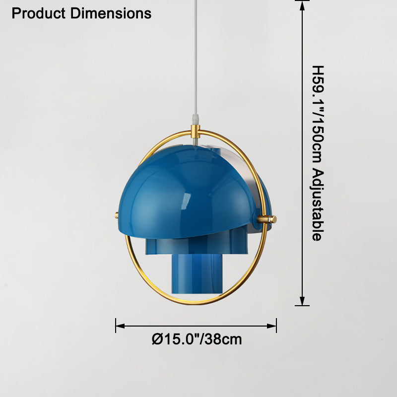 WOMO Verstellbare Pendelleuchte aus Metallkugel-WM2564