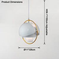 WOMO Adjustable Metal Ball Pendant Light-WM2564
