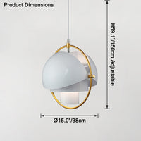 WOMO Adjustable Metal Ball Pendant Light-WM2564