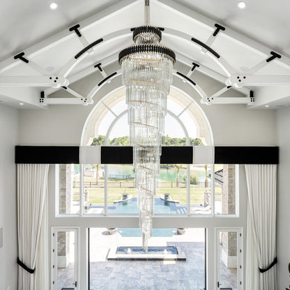 WOMO Cascading Crystal Prism Chandelier-WM2570