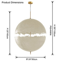 WOMO Fiberglas-Globus Pendelleuchte-WM2577