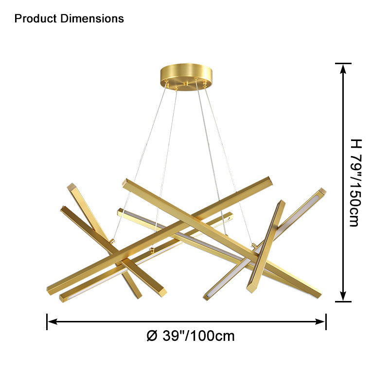 WOMO Stick LED-Kronleuchter-WM2583