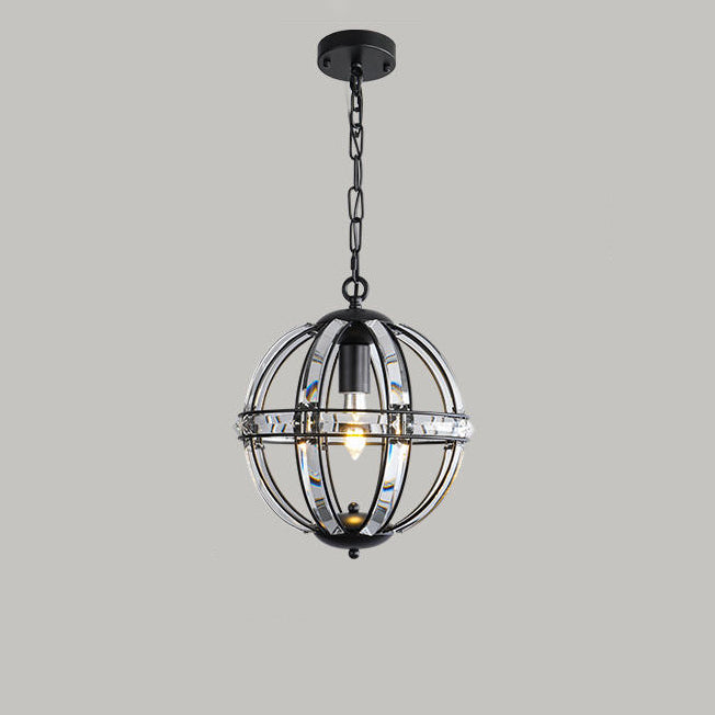 WOMO Cage Crystal Orb Kronleuchter-WM2595
