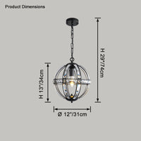 WOMO Cage Crystal Orb Kronleuchter-WM2595