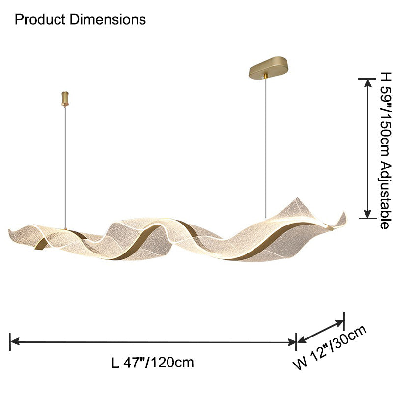 WOMO Länglicher LED Esszimmer Kronleuchter Modern-WM2596