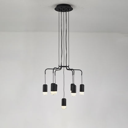 WOMO Black Drop Chandelier -WM2610