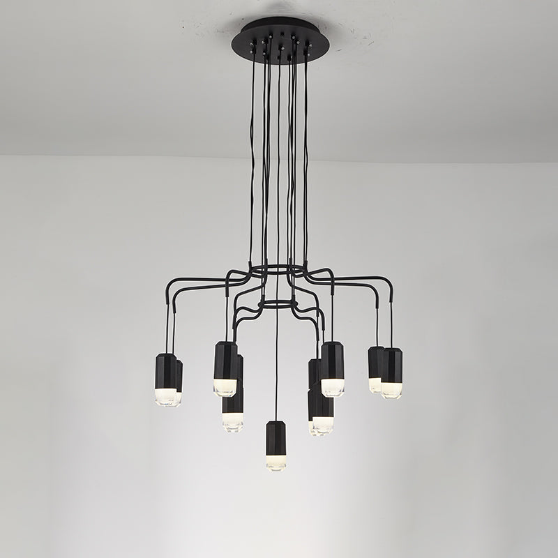 WOMO Black Drop Chandelier -WM2610