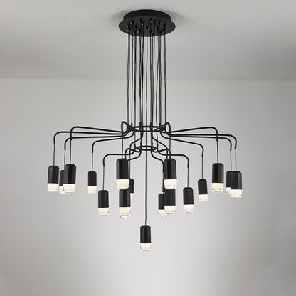 WOMO Black Drop Chandelier -WM2610