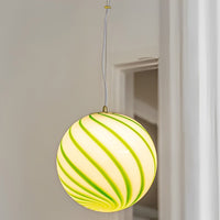 WOMO Swirl Glass Ball Pendant Light - WM2613