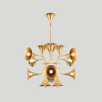 WOMO Vintage Chandelier Gold Living Room-WM2614