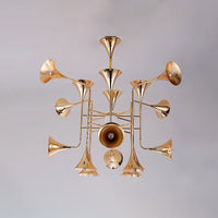 WOMO Vintage Chandelier Gold Living Room-WM2614