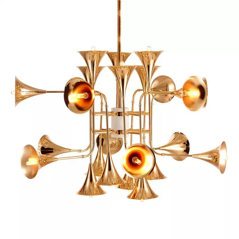 WOMO Vintage Kronleuchter Gold Wohnzimmer-WM2614