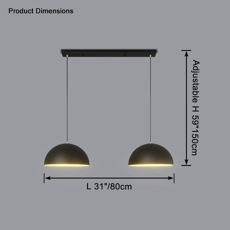 WOMO Dual/triple Dome Pendant Light-WM2622