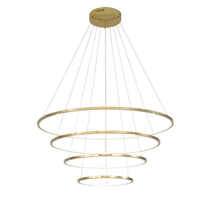 WOMO Large Tiered Ring Foyer Chandelier-WM2654