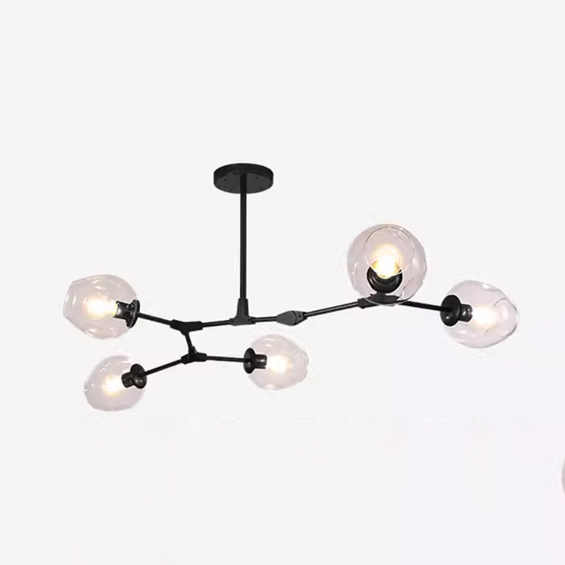 Lustre WOMO du milieu du siècle en verre coloré-WM2655