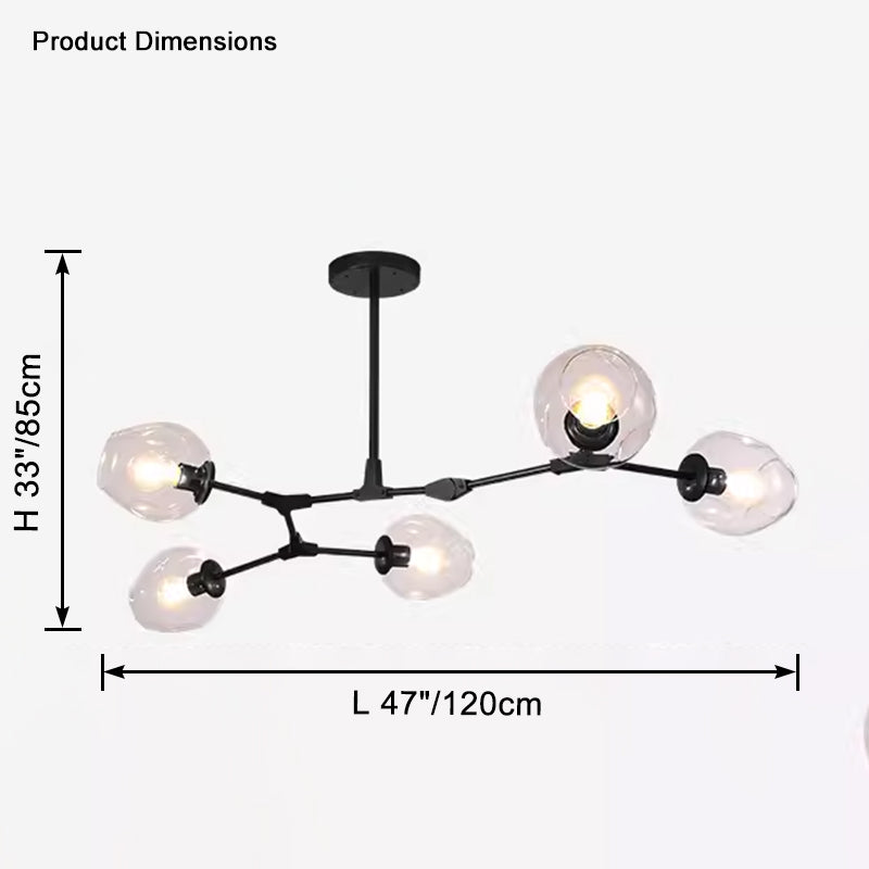 Lustre WOMO du milieu du siècle en verre coloré-WM2655