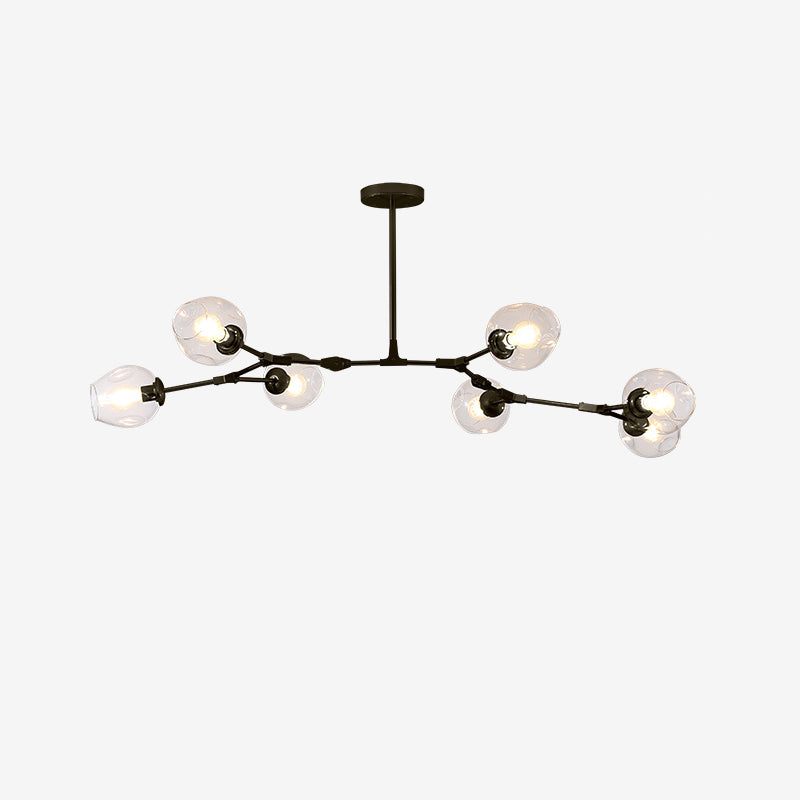 Lustre WOMO du milieu du siècle en verre coloré-WM2655