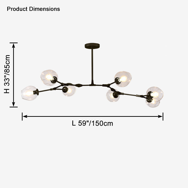 Lustre WOMO du milieu du siècle en verre coloré-WM2655