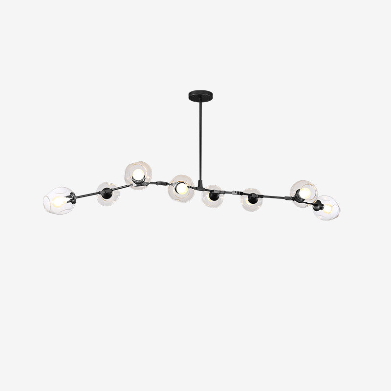 Lustre WOMO du milieu du siècle en verre coloré-WM2655