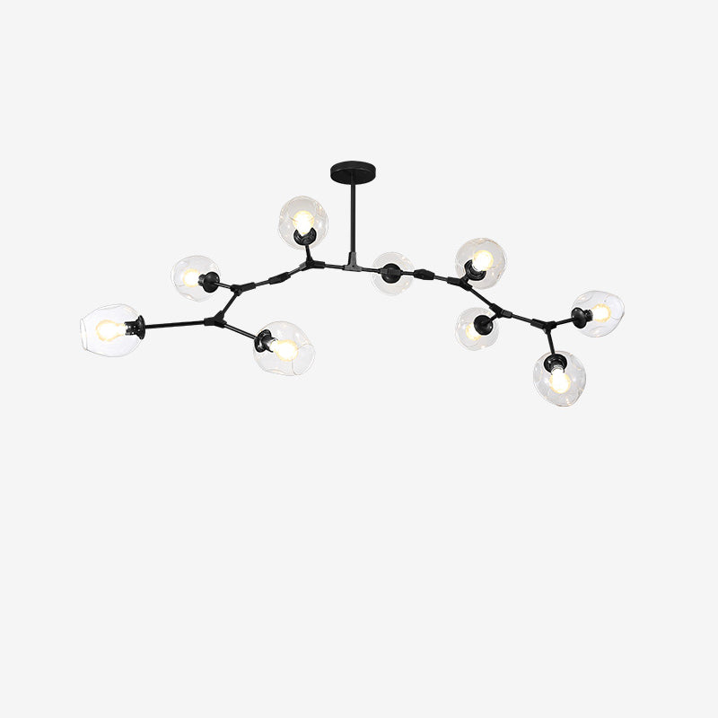 Lustre WOMO du milieu du siècle en verre coloré-WM2655