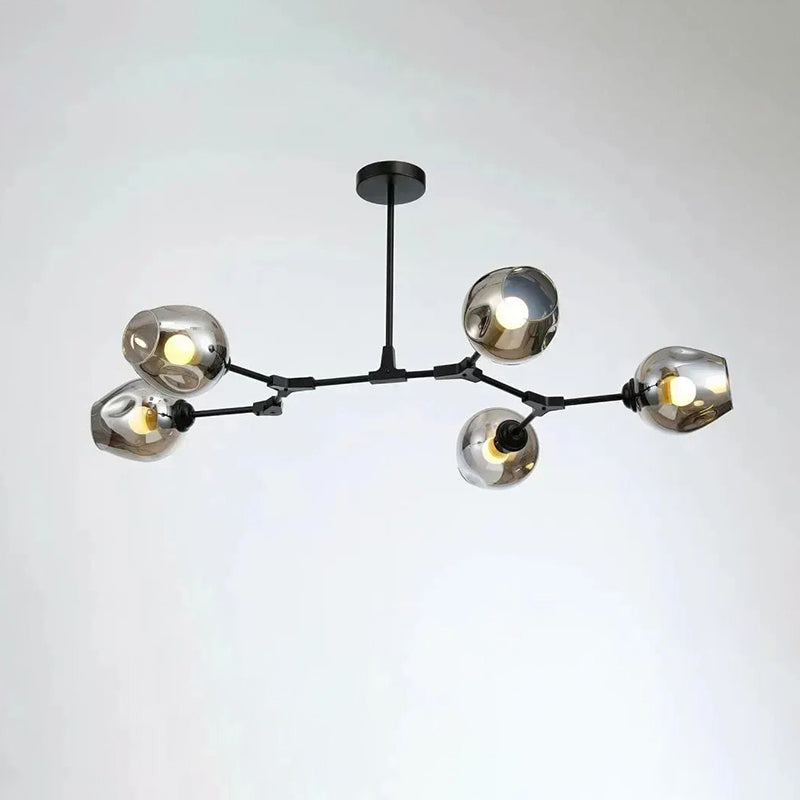 Lustre WOMO du milieu du siècle en verre coloré-WM2655