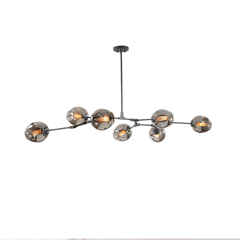 Lustre WOMO du milieu du siècle en verre coloré-WM2655