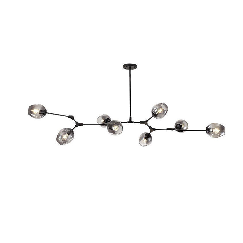 Lustre WOMO du milieu du siècle en verre coloré-WM2655