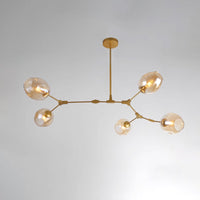 Lustre WOMO du milieu du siècle en verre coloré-WM2655