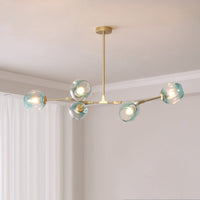Lustre WOMO du milieu du siècle en verre coloré-WM2655