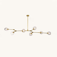 Lustre WOMO du milieu du siècle en verre coloré-WM2655