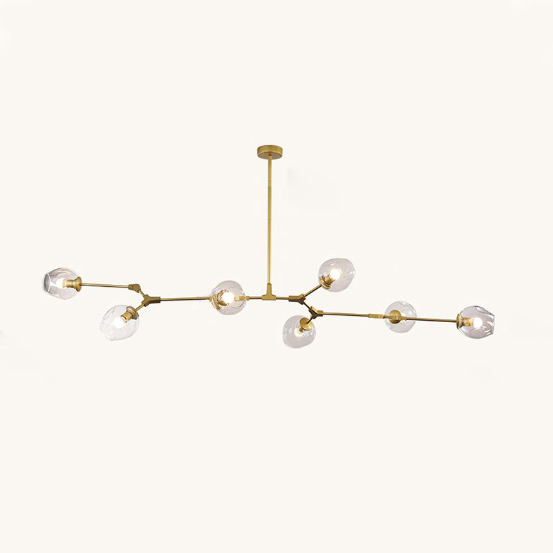 Lustre WOMO du milieu du siècle en verre coloré-WM2655