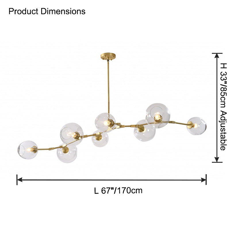 Lustre WOMO du milieu du siècle en verre coloré-WM2655