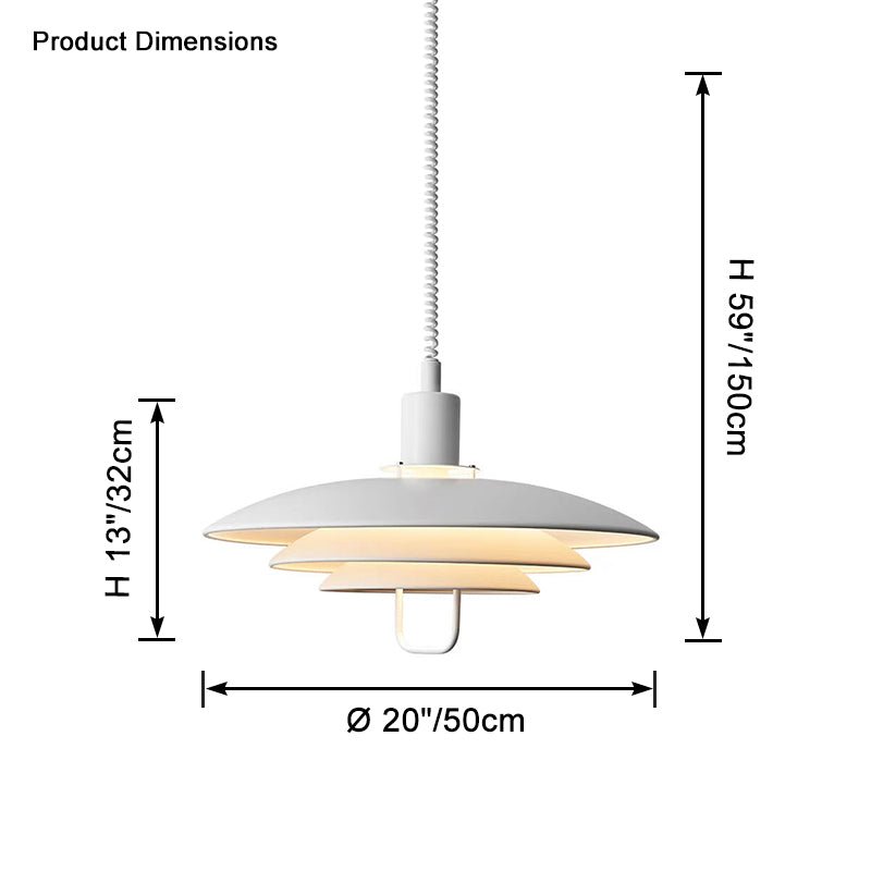 WOMO Dänische Pendelleuchte „Rise and Fall-WM2663