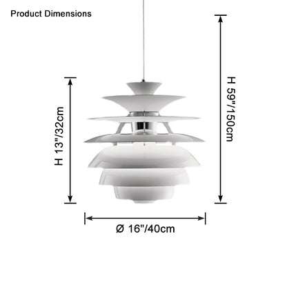 WOMO White Pinecone Pendant Light-WM2664