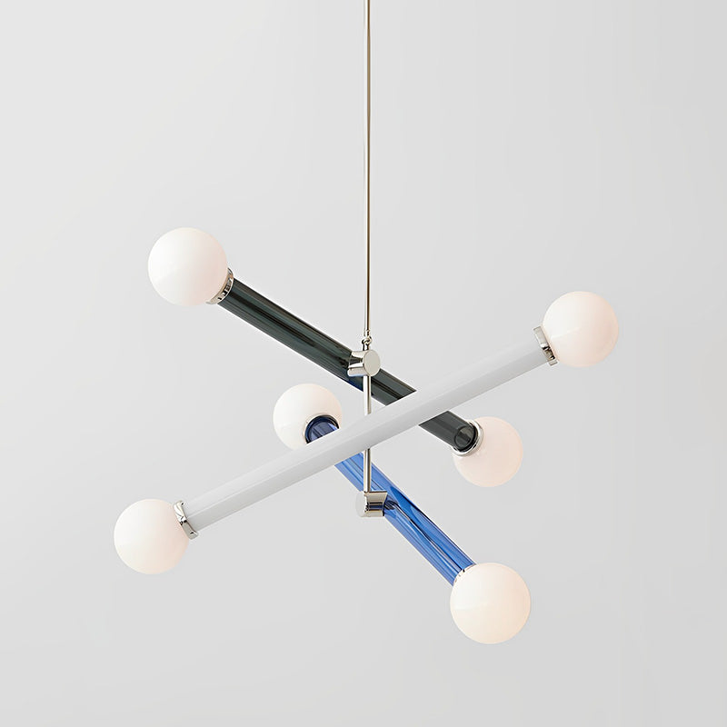 WOMO Bunte Sputnik-Globus-Kronleuchter-WM2670