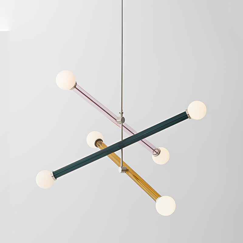 WOMO Bunte Sputnik-Globus-Kronleuchter-WM2670
