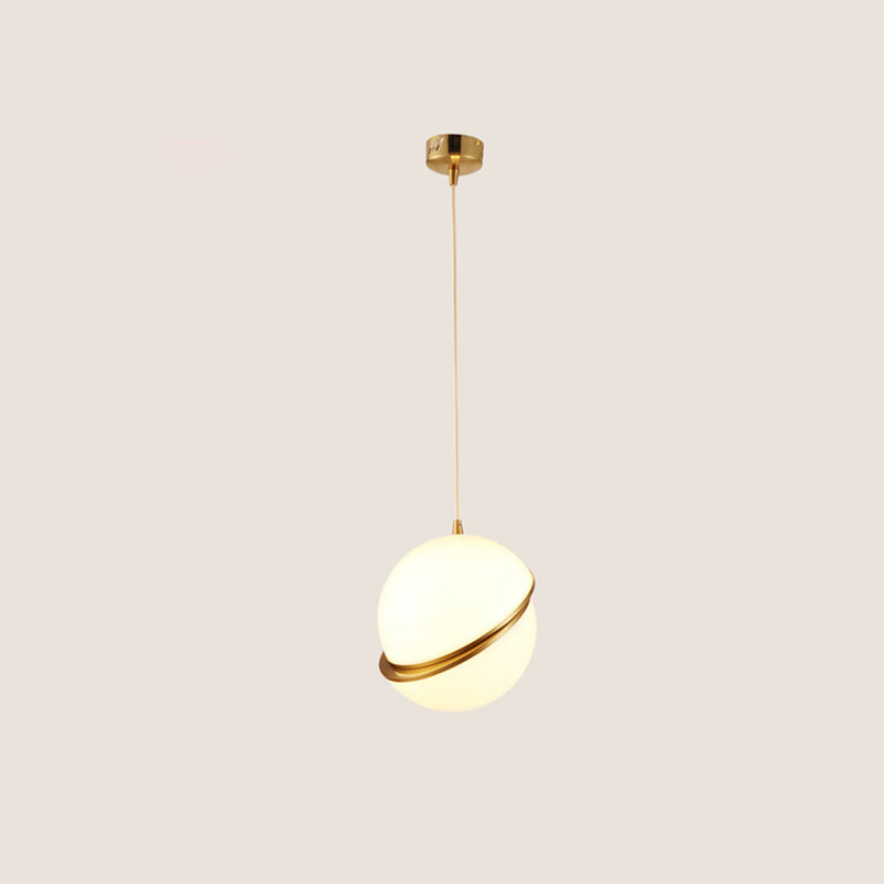 WOMO Pendelleuchte aus geschliffenem Glas, Kugelform-WM2679