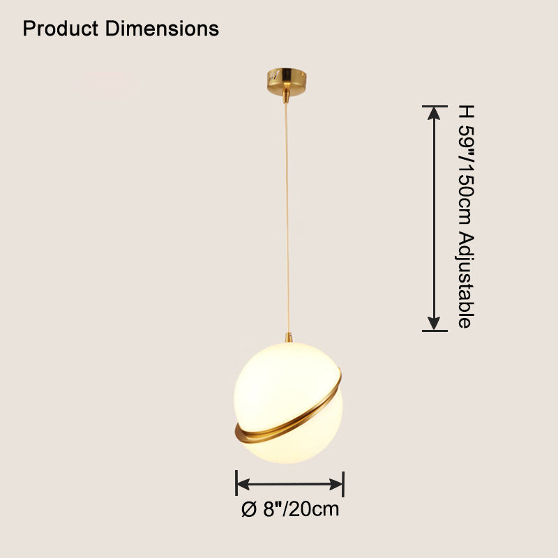 WOMO Pendelleuchte aus geschliffenem Glas, Kugelform-WM2679