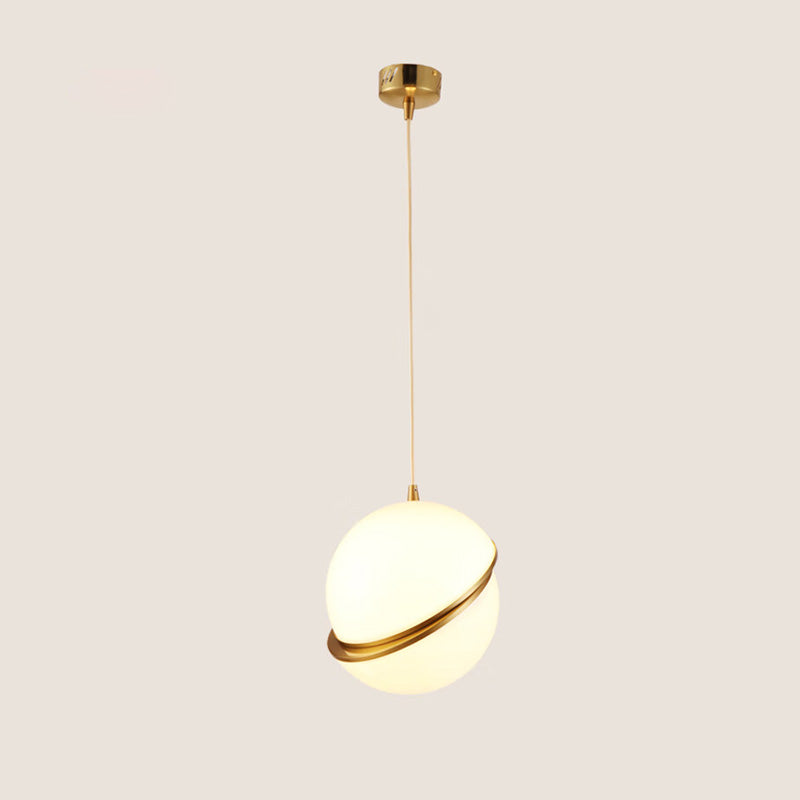 WOMO Pendelleuchte aus geschliffenem Glas, Kugelform-WM2679
