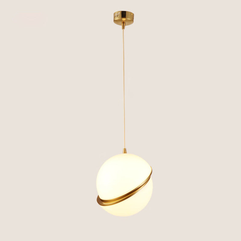 WOMO Pendelleuchte aus geschliffenem Glas, Kugelform-WM2679