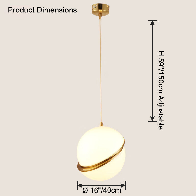 WOMO Pendelleuchte aus geschliffenem Glas, Kugelform-WM2679