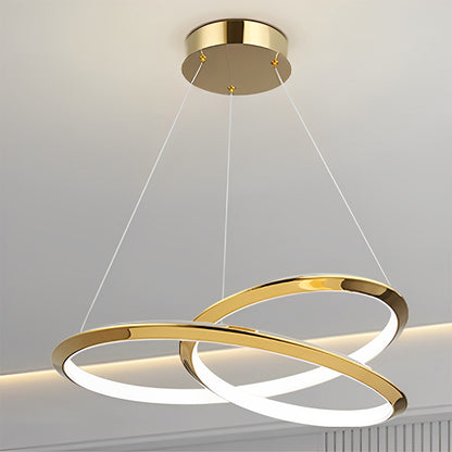 WOMO Gold Swirl Chandelier-WM2707
