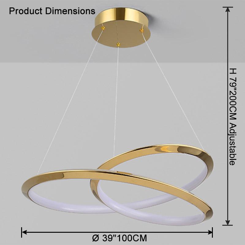WOMO Gold Swirl Kronleuchter – WM2707