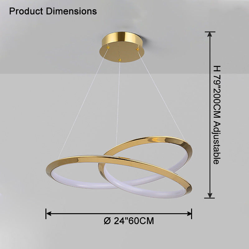 WOMO Gold Swirl Kronleuchter – WM2707