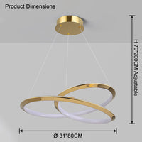WOMO Gold Swirl Kronleuchter – WM2707